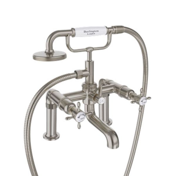 Burlington Guild Brushed Nickel Bath Shower Mixer Tap