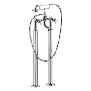 Burlington Guild Chrome Floor Standing Bath Shower Mixer Tap