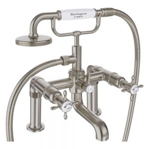 Burlington Guild Brushed Nickel Bath Shower Mixer Tap