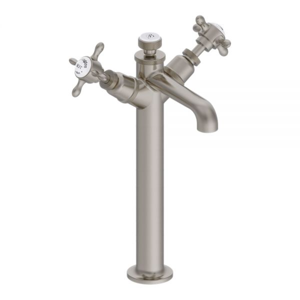 Burlington Guild Brushed Nickel Tall Basin Mixer Tap