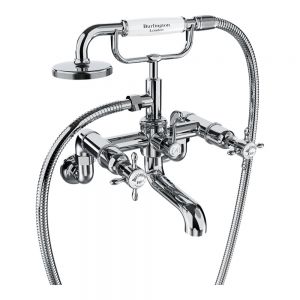 Burlington Guild Chrome Wall Mounted Bath Shower Mixer Tap
