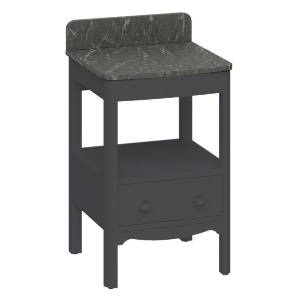 Burlington Guild 560 Grey Freestanding Vanity Unit and Worktop #2