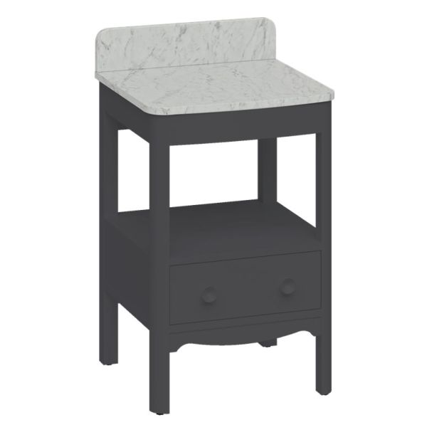Burlington Guild 560 Grey Freestanding Vanity Unit and Worktop