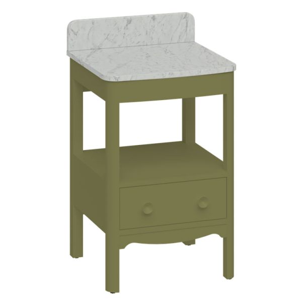 Burlington Guild 560 Green Freestanding Vanity Unit and Worktop