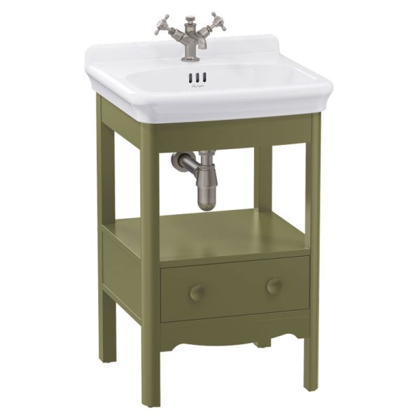 Burlington Guild 560 Green Freestanding Vanity Unit and Basin
