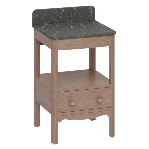 Burlington Guild 560 Dark Oak Freestanding Vanity Unit and Worktop #2