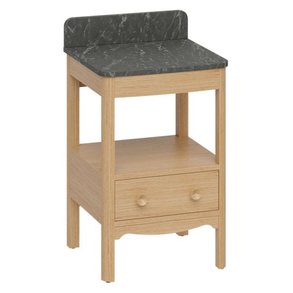 Burlington Guild 560 Light Oak Freestanding Vanity Unit and Worktop #2