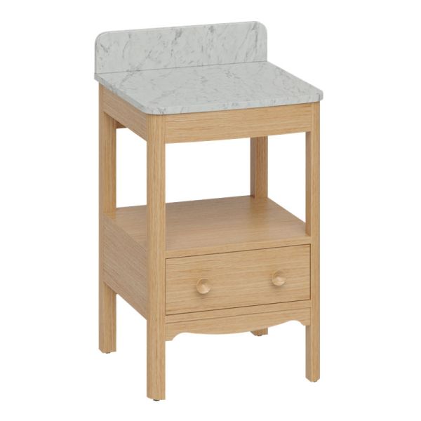 Burlington Guild 560 Light Oak Freestanding Vanity Unit and Worktop