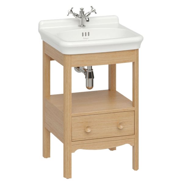 Burlington Guild 560 Light Oak Freestanding Vanity Unit and Basin