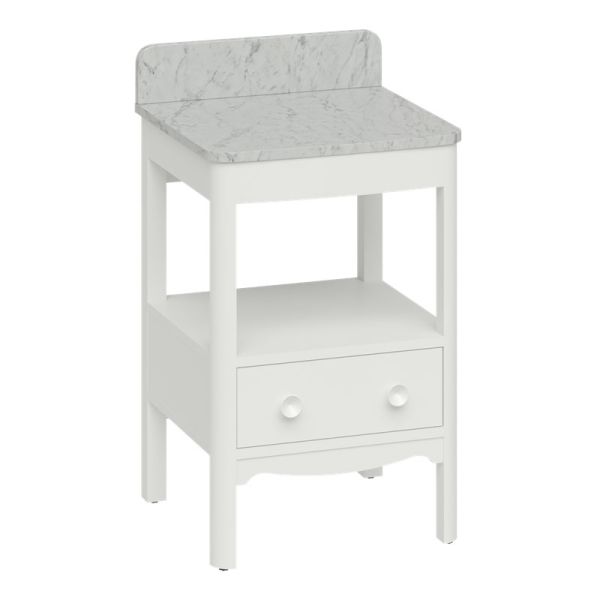 Burlington Guild 560 White Freestanding Vanity Unit and Worktop