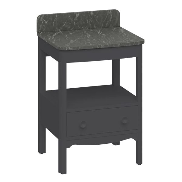Burlington Guild 620 Grey Freestanding Vanity Unit and Worktop #2
