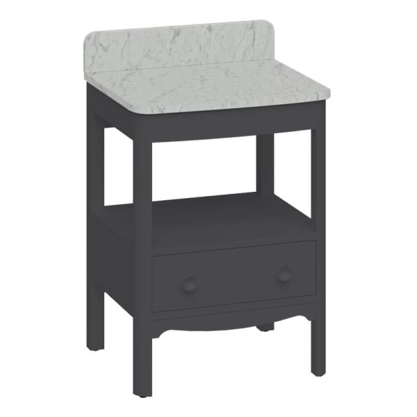 Burlington Guild 620 Grey Freestanding Vanity Unit and Worktop