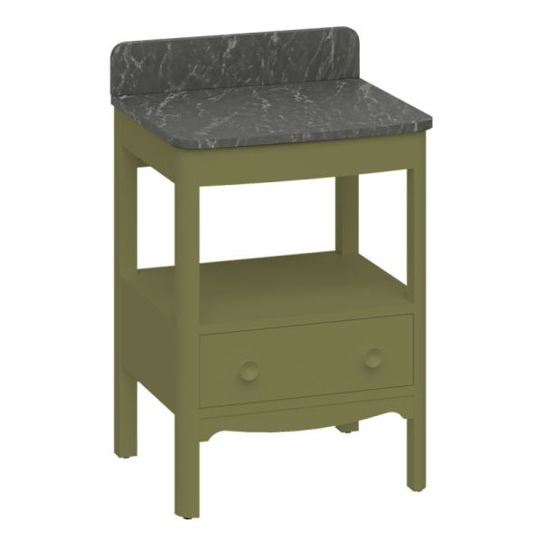 Burlington Guild 620 Green Freestanding Vanity Unit and Worktop #2