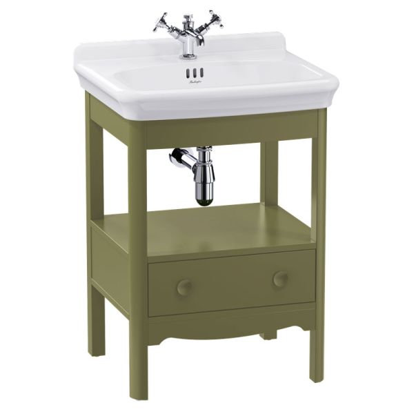 Burlington Guild 620 Green Freestanding Vanity Unit and Basin