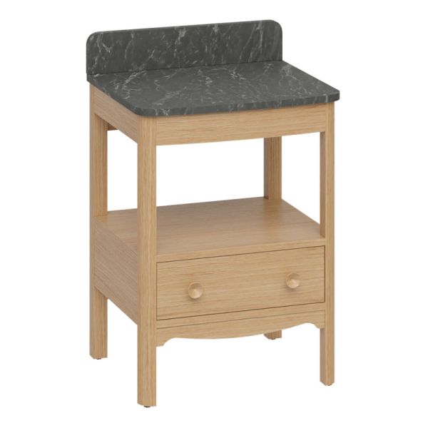 Burlington Guild 620 Light Oak Freestanding Vanity Unit and Worktop #2
