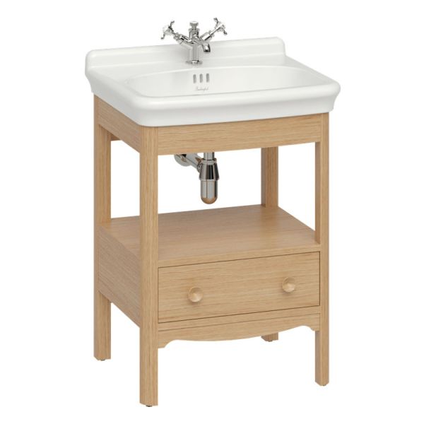 Burlington Guild 620 Light Oak Freestanding Vanity Unit and Basin