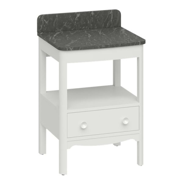 Burlington Guild 620 White Freestanding Vanity Unit and Worktop #2