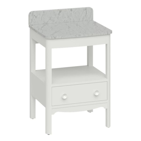 Burlington Guild 620 White Freestanding Vanity Unit and Worktop