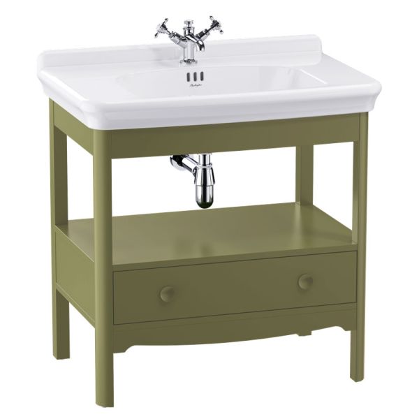 Burlington Guild 850 Green Freestanding Vanity Unit and Basin
