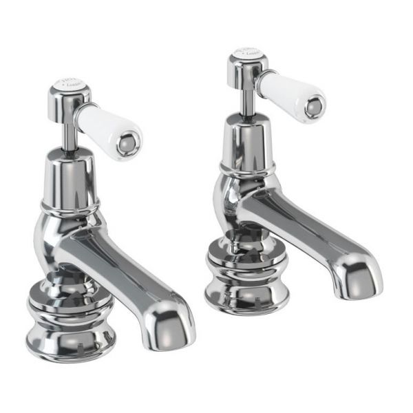 Burlington Kensington Regent Chrome Basin Pillar Taps