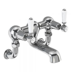 Burlington Kensington Chrome Wall Mounted Bath Filler Tap
