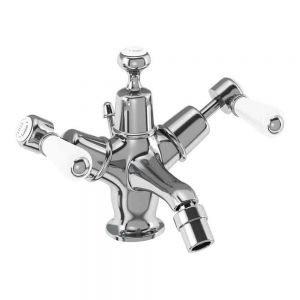 Burlington Kensington Chrome Mono Bidet Mixer Tap with Pop Up Waste