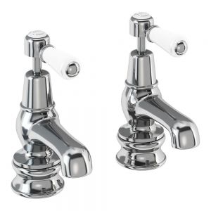 Burlington Kensington Cloakroom Regent Chrome Basin Pillar Taps