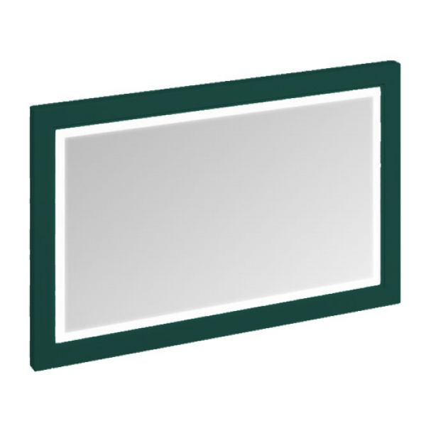 Burlington Matt Green Traditional Illuminated LED Bathroom Mirror 1200  x 750mm