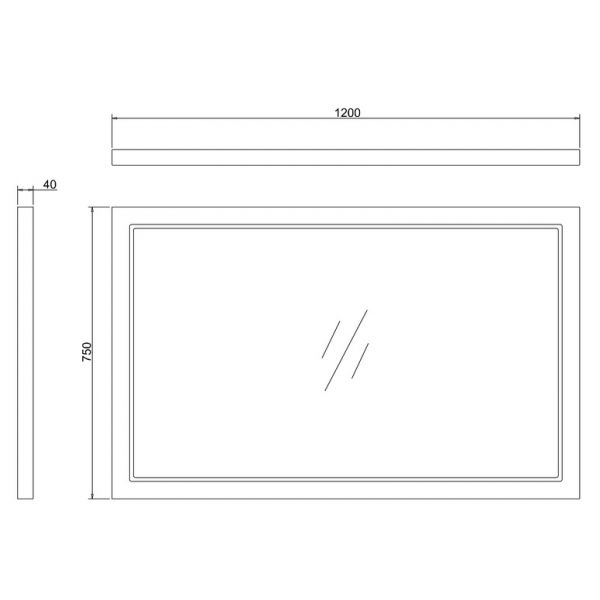 Burlington Matt Green Traditional Framed Bathroom Mirror 1200  x 750mm #2