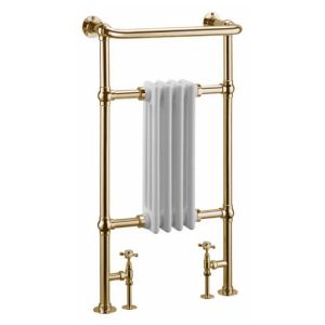 Burlington Bloomsbury Gold Traditional Towel Radiator 500 x 950 R2GOLD