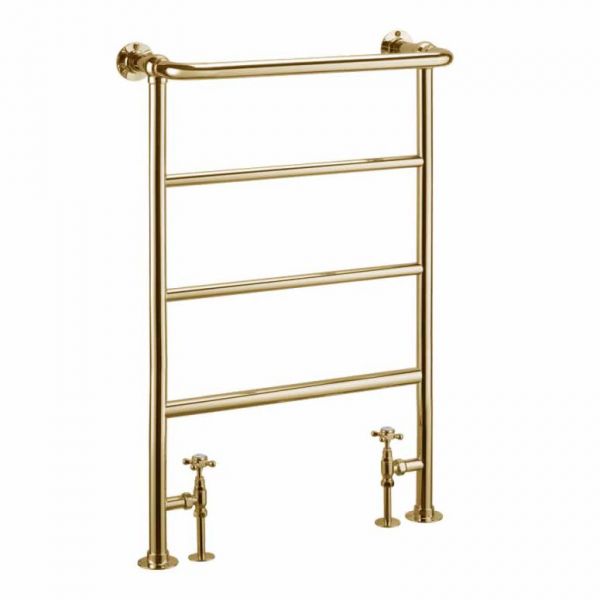 Burlington Berkeley Gold Traditional Towel Radiator 640 x 970 R4GOLD