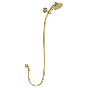 Burlington Riviera Gold Handset, Hose and Wall Outlet