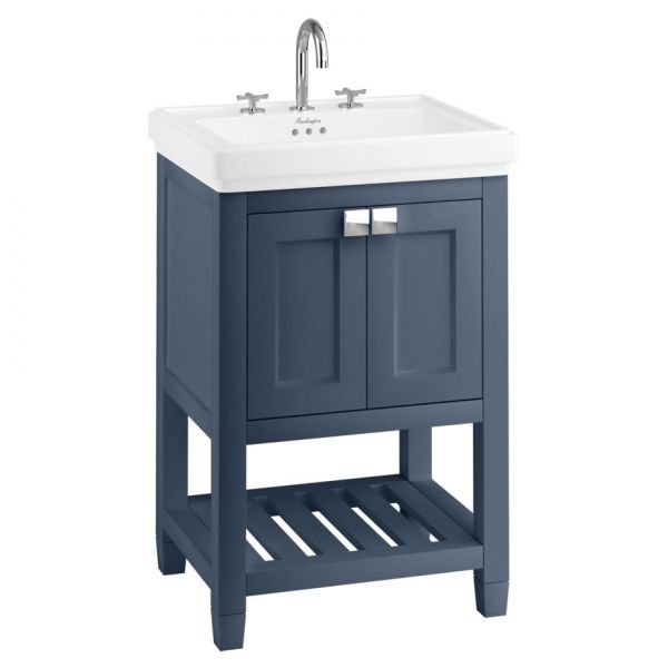 Burlington Riviera 580 Blue Freestanding Vanity Unit and Basin