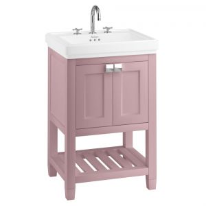 Burlington Riviera 580 Pink Freestanding Vanity Unit and Basin