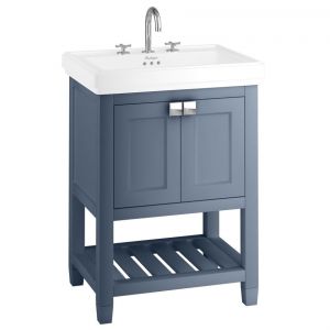 Burlington Riviera 650 Blue Freestanding Vanity Unit and Basin