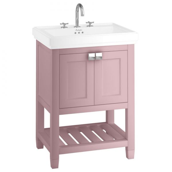 Burlington Riviera 650 Pink Freestanding Vanity Unit and Basin