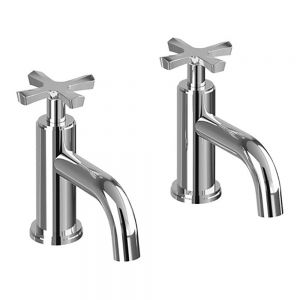 Burlington Riviera Chrome Basin Pillar Taps