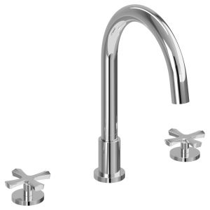 Burlington Riviera Chrome Deck Mounted 3 Hole Bath Filler Tap