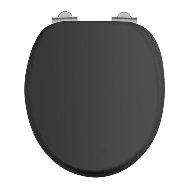 Burlington Matt Black Soft Close Toilet Seat