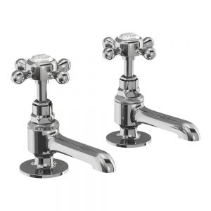 Burlington Stafford Chrome Basin Pillar Taps