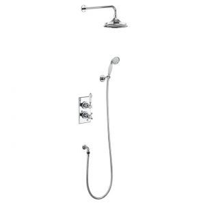 Burlington Trent Thermostatic Dual Function Shower Valve with 6 inch Shower Head and Handset