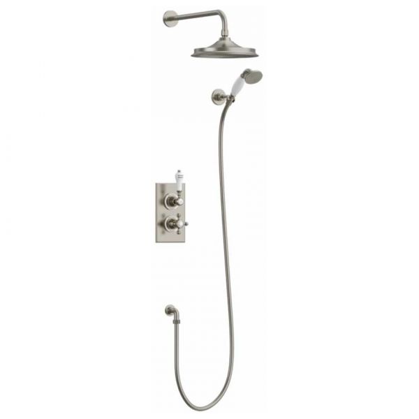 Burlington Trent Brushed Nickel Thermostatic Dual Function Shower Valve