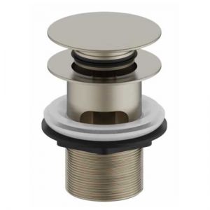 Burlington Brushed Nickel Slotted Click Clack Basin Waste W11 BNKL