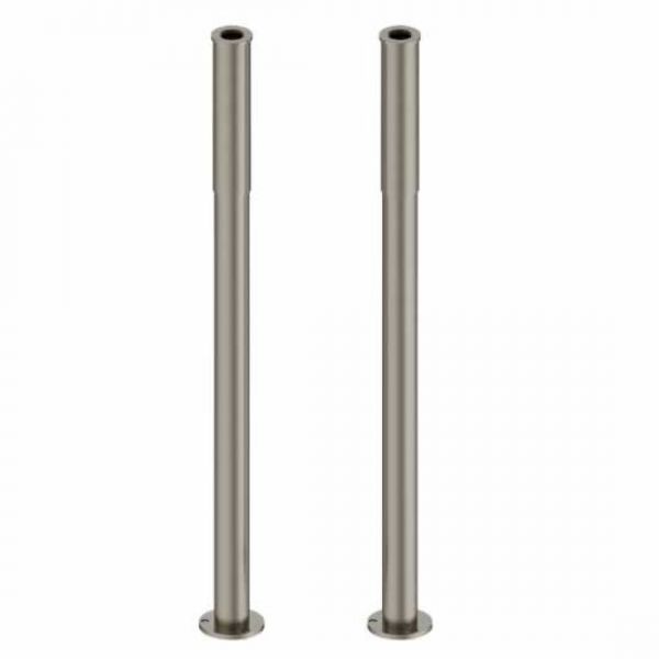 Burlington Brushed Nickel Decorative Bath Pipe Shrouds W6 BNKL