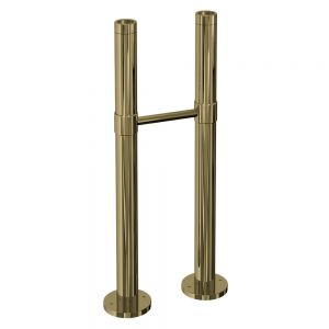 Burlington Gold Stand Pipes with Horizontal Support Bar W7 GOLD
