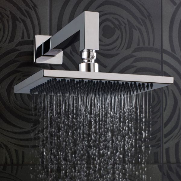 JTP Sam Chrome 400mm Square Wall Mounted Shower Arm #3