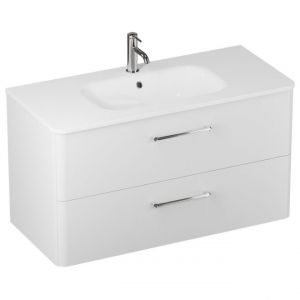 Britton Camberwell 1000mm Matt White Wall Hung Vanity Unit and Basin