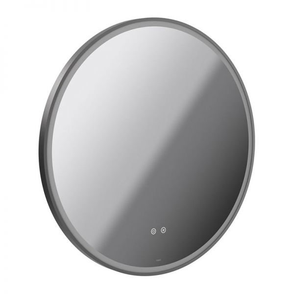 Vado Cameo Pewter 800mm Illuminated Round Bathroom Mirror