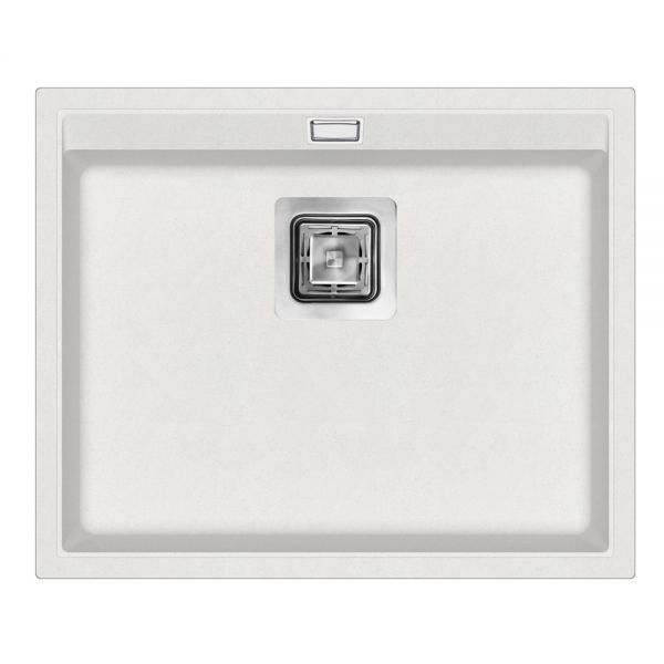 Clearwater Capri 1 Bowl Inset Blizzard Granite Kitchen Sink 555 x 455