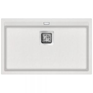 Clearwater Capri 1 Bowl Inset Blizzard Granite Kitchen Sink 740 x 455